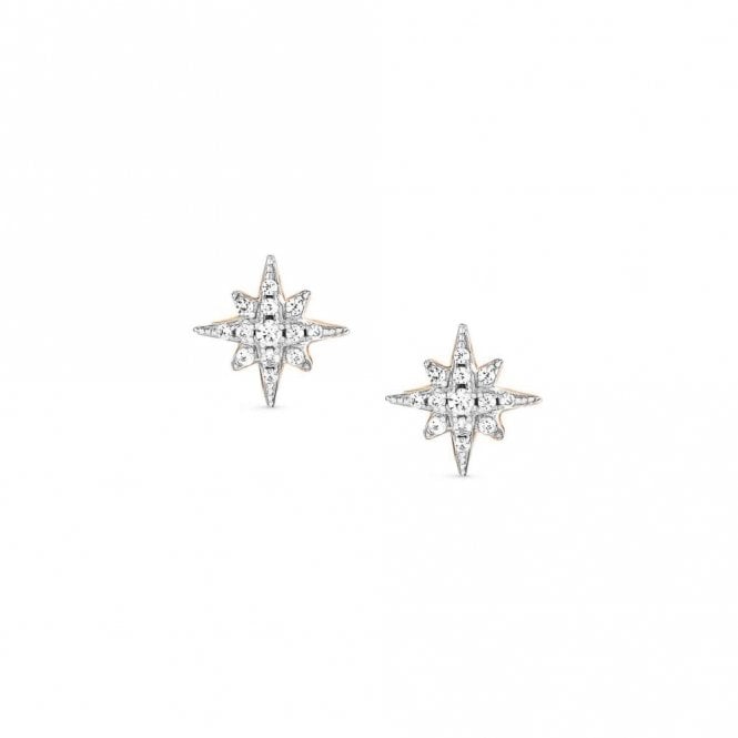 Nomination Sweetrock Wind Rose Stud Rose Plated Earrings 148024-066