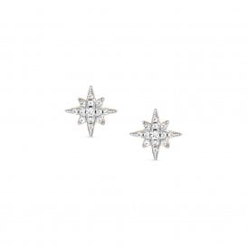 Sweetrock Wind Rose Stud Rose Plated Earrings 148024-066