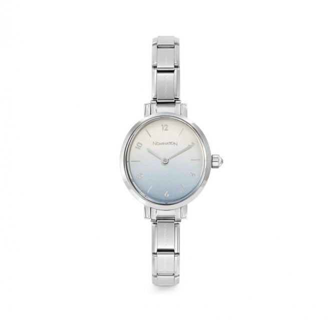 Nomination Time Oval Watch Sunray Fade Pastel Blue 076038/037