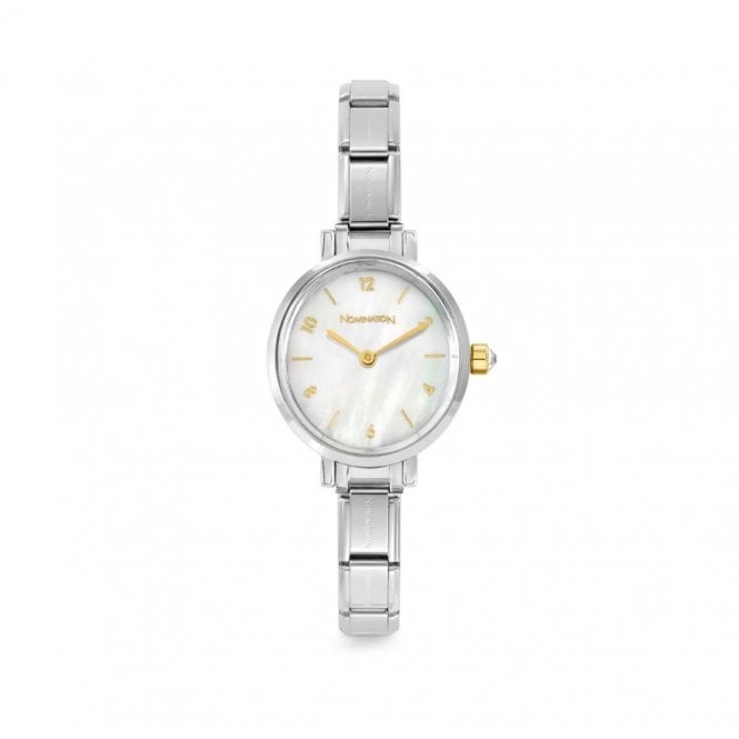 Nomination Time Oval Watch White Mother of Pearl 076040/008