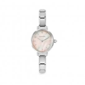 Time Watch Oval Pink Mother of Pearl 076038/009