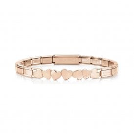 Trendsetter Rose Gold Hearts Smarty Bracelet 021111-002