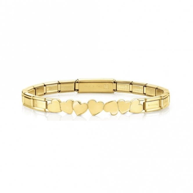 Nomination Trendsetter Yellow Gold Hearts Smarty Bracelet 021111-001