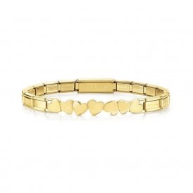 Trendsetter Yellow Gold Hearts Smarty Bracelet 021111-001