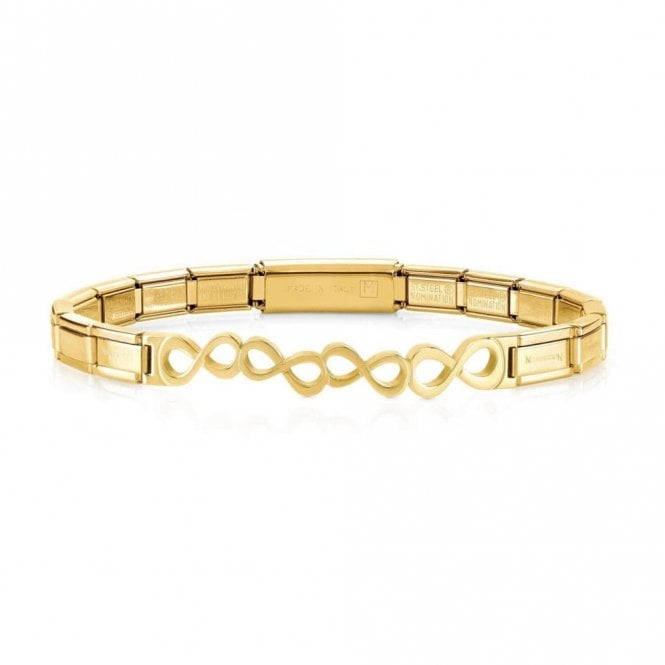 Nomination Trendsetter Yellow Gold PVD Infinity Smarty Bracelet 021111-009 
