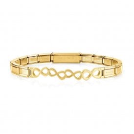 Trendsetter Yellow Gold PVD Infinity Smarty Bracelet 021111-009 