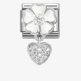 WHITE FLOWER & HEART 331814/04