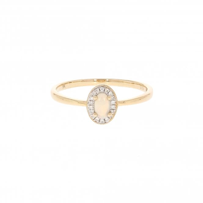 Opal 9ct Yellow Gold Ring 