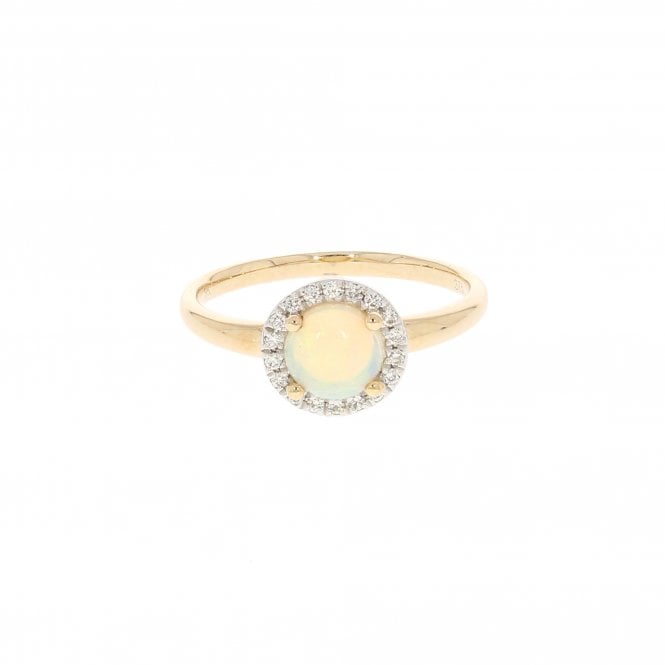Opal 9ct Yellow Gold Ring 