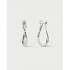 Air Silver Mini Hoop Earrings AR02-F52-U
