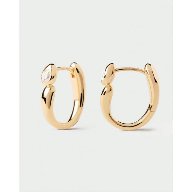 PDPAOLA Becca Hoop Earrings AR01-E02-U YGP