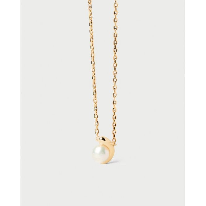 PDPAOLA La Perla Solitary Necklace CO01-A61-U YGP