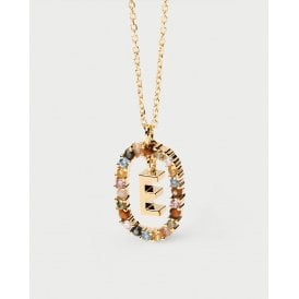 Letter E Necklace CO01-264-U YGP