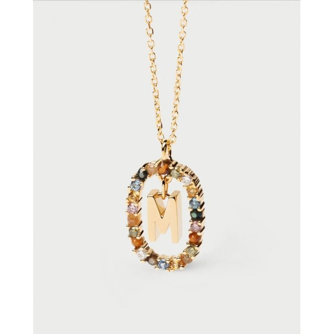 PDPAOLA Letter M Necklace CO01-272-U YGP