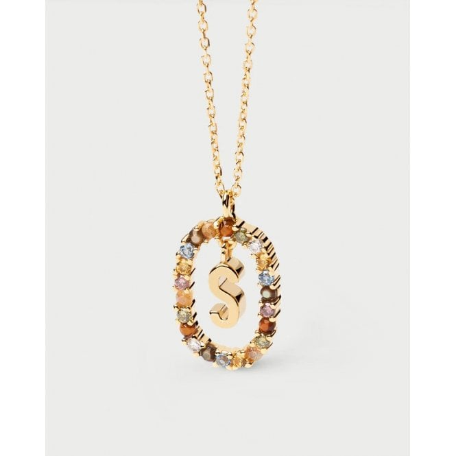 PDPAOLA Letter S Necklace CO01-278-U YGP