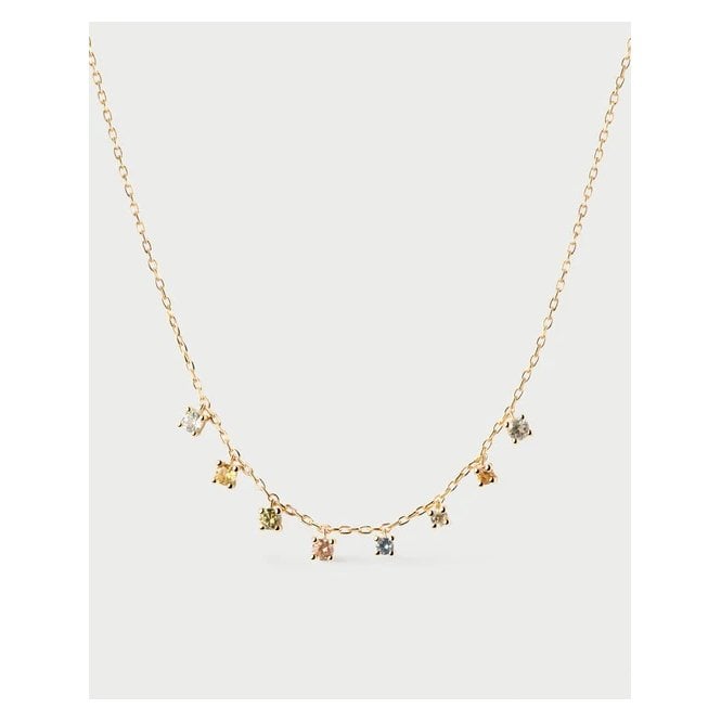 PDPAOLA Rainbow Salsa necklace CO01-839-U YGP