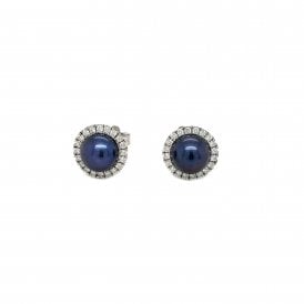 9ct White Gold Earrings 