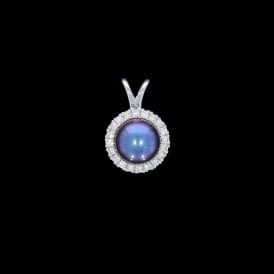 9ct White Gold Pendant 