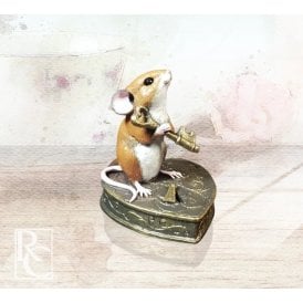 "Key To Your Heart" Mouse on Padlock (260BR)