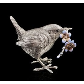 Wren with Forget-me-Nots Stainless Steel (1269SS)