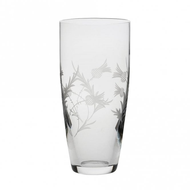 Royal Scot Crystal Flower of Scotland (Thistle) Tall Vase (FOSTVASE)