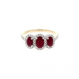 0.35 Carat G - H Colour SI1 Clarity 9ct Yellow Gold Diamond Ring