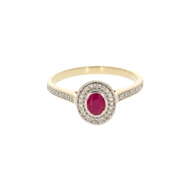 Ruby 9ct White Gold Ring  