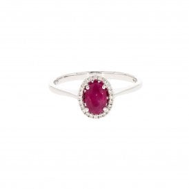 9ct White Gold Ring