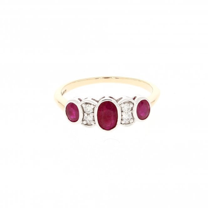 Ruby 9ct Yellow Gold Ring