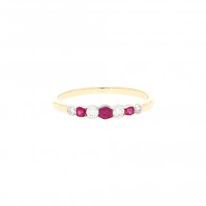 Ruby 9ct Yellow Gold Ring