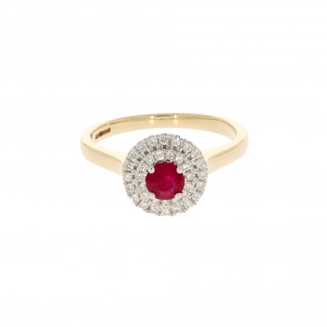 Ruby 9ct Yellow Gold Ring 