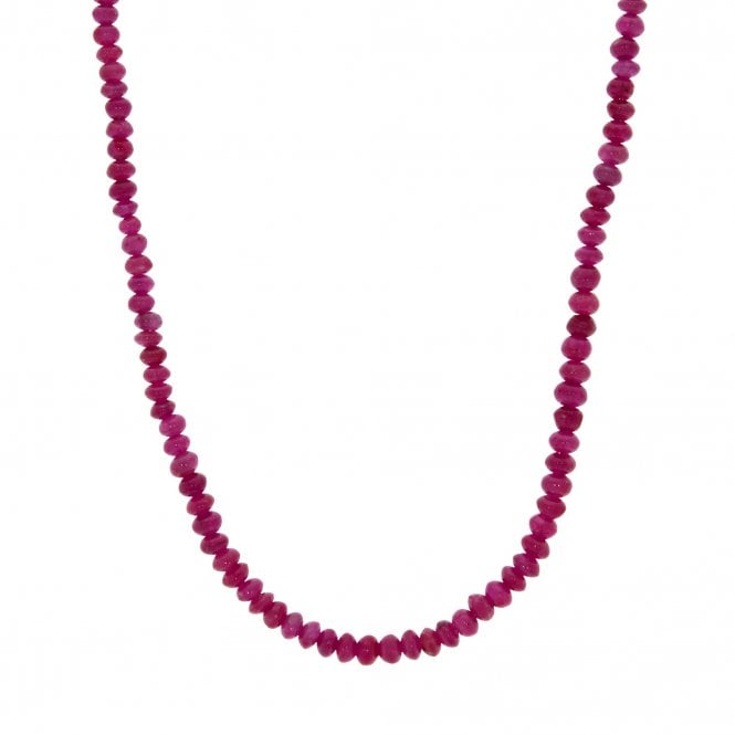 Ruby Graduated Bead Necklace