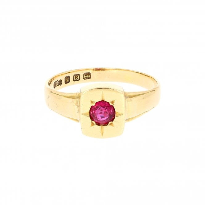 Ruby Signet Ring 
