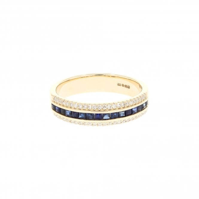 Sapphire 0.16 Carat G - H Colour SI2 Clarity 9ct Yellow Gold Ring