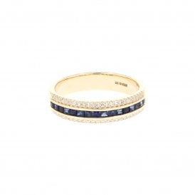 0.16 Carat G - H Colour SI2 Clarity 9ct Yellow Gold Ring