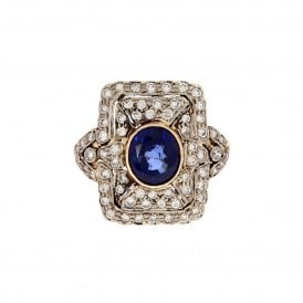 1.56 Carat with 0.60ct Brilliant Cut Diamonds 18ct Yellow Gold Ring