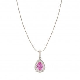 18ct White Gold Pendant 
