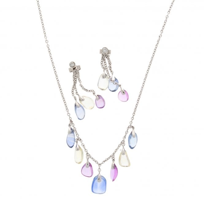 Sapphire 18ct White Gold Suite