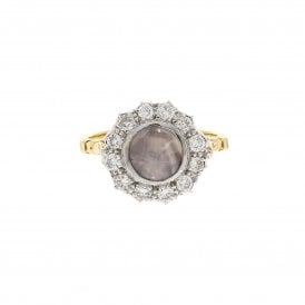 18ct Yellow Gold Star Cluster Ring