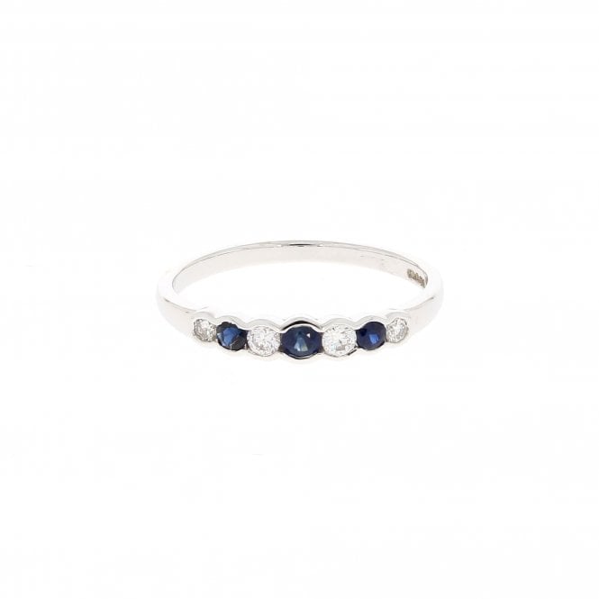 Sapphire 9ct White Gold Ring