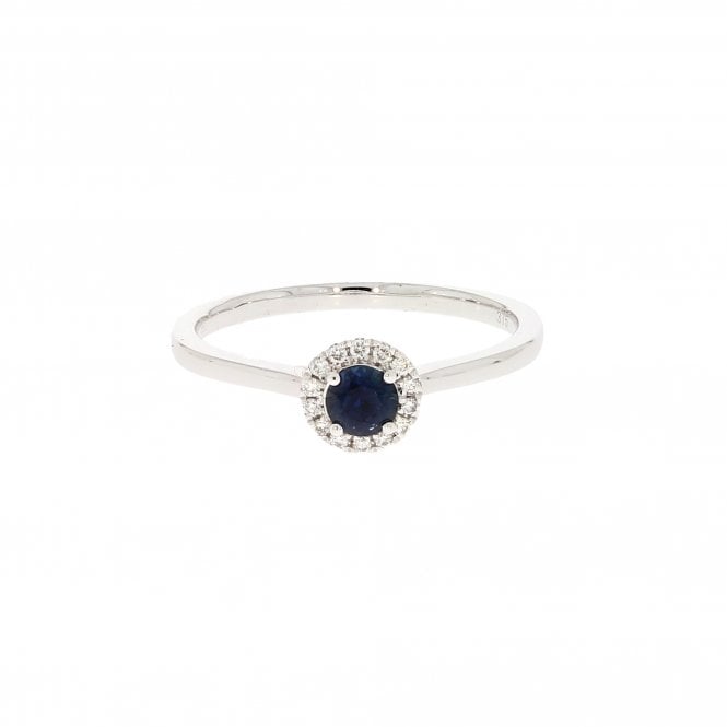 Sapphire 9ct White Gold Ring  