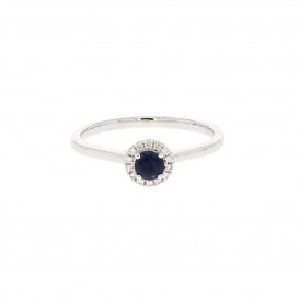 9ct White Gold Ring  