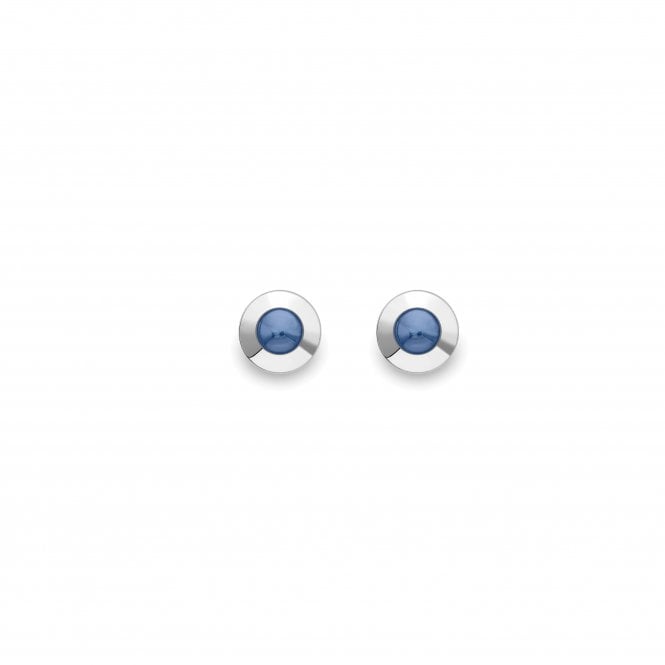 Sapphire 9ct White Gold Studs