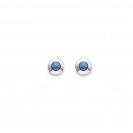 9ct White Gold Studs