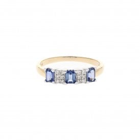 9ct Yellow Gold Diamond Ring