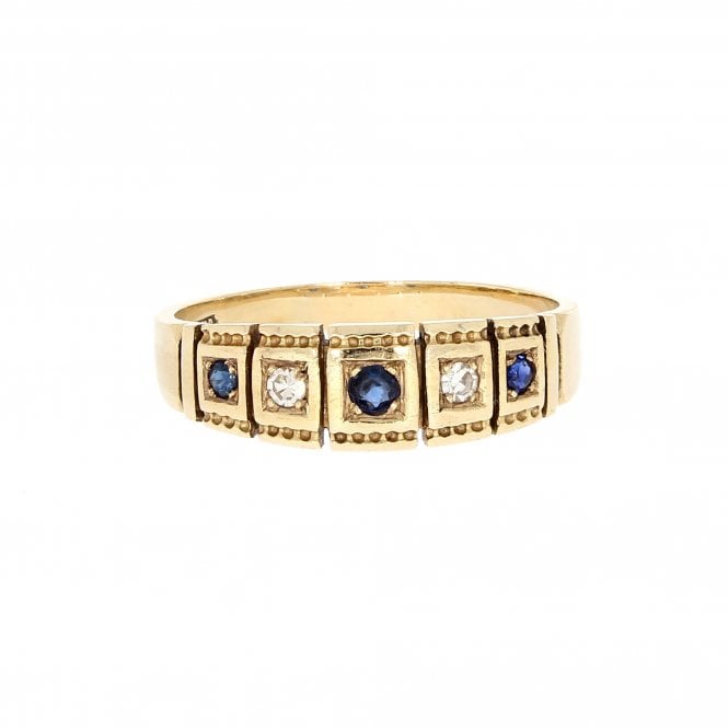 Sapphire 9ct Yellow Gold Ring 