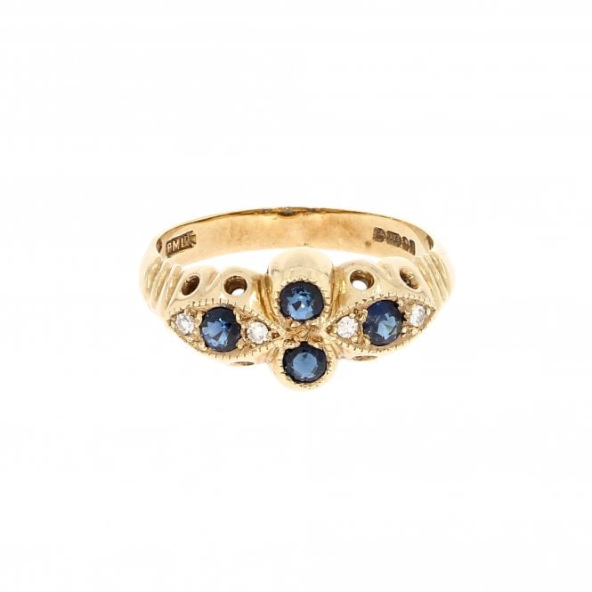 Sapphire 9ct Yellow Gold Ring 