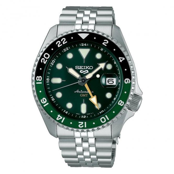 Seiko 5 Sports SKX GMT Bi-Colour Green SSK035K1 5
