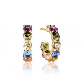 Belluno Creolo Earrings SJ-E42115-ACZ-SG 