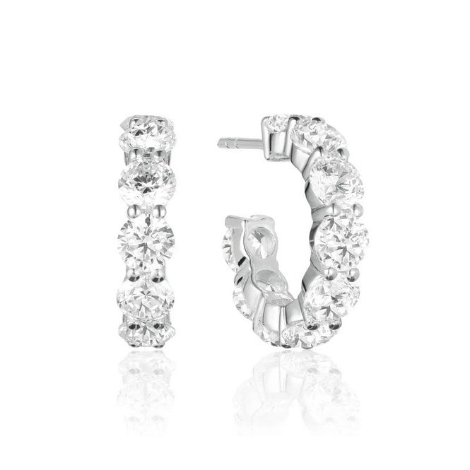 Sif Jakobs Belluno Creolo White Zirconia Earrings SJ-E42115-CZ